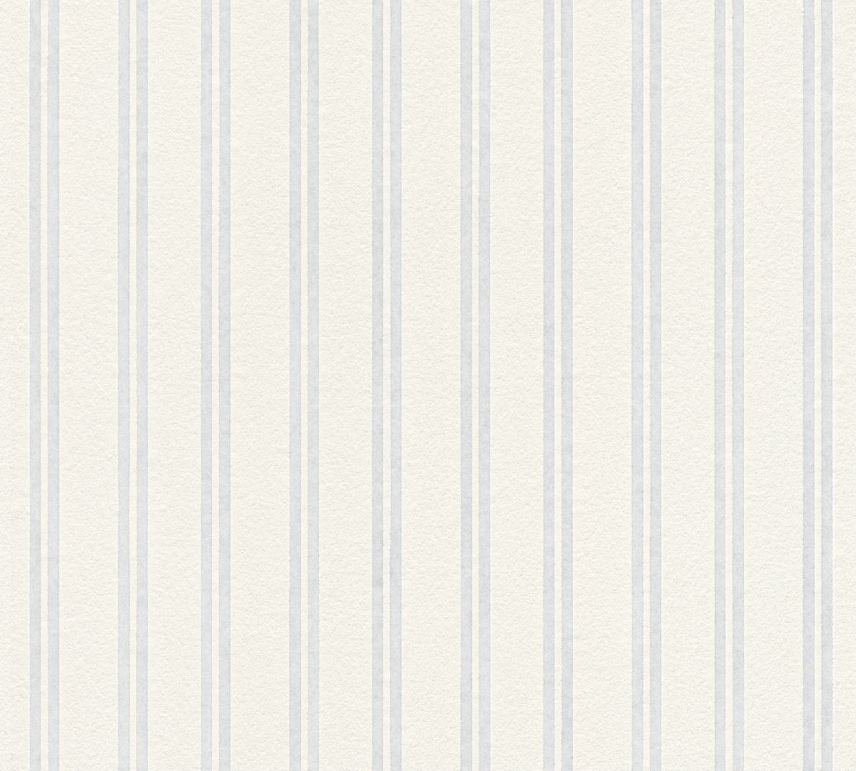 Vliestapete Meistervlies Create 243515 - Streifentapete Muster - Überstreichbar, Weiß